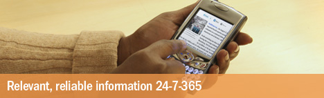 Relevant, reliable information 24-7-365